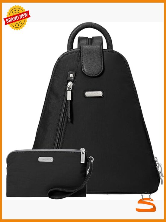 Convertible Backpack Sling Bag RFID Blocking Water Resistant Nylon Travel
